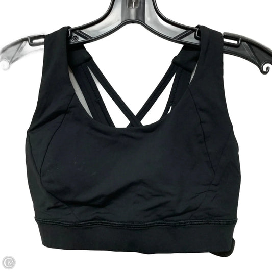Athletic Bra By Lululemon In Black, Size: Xs