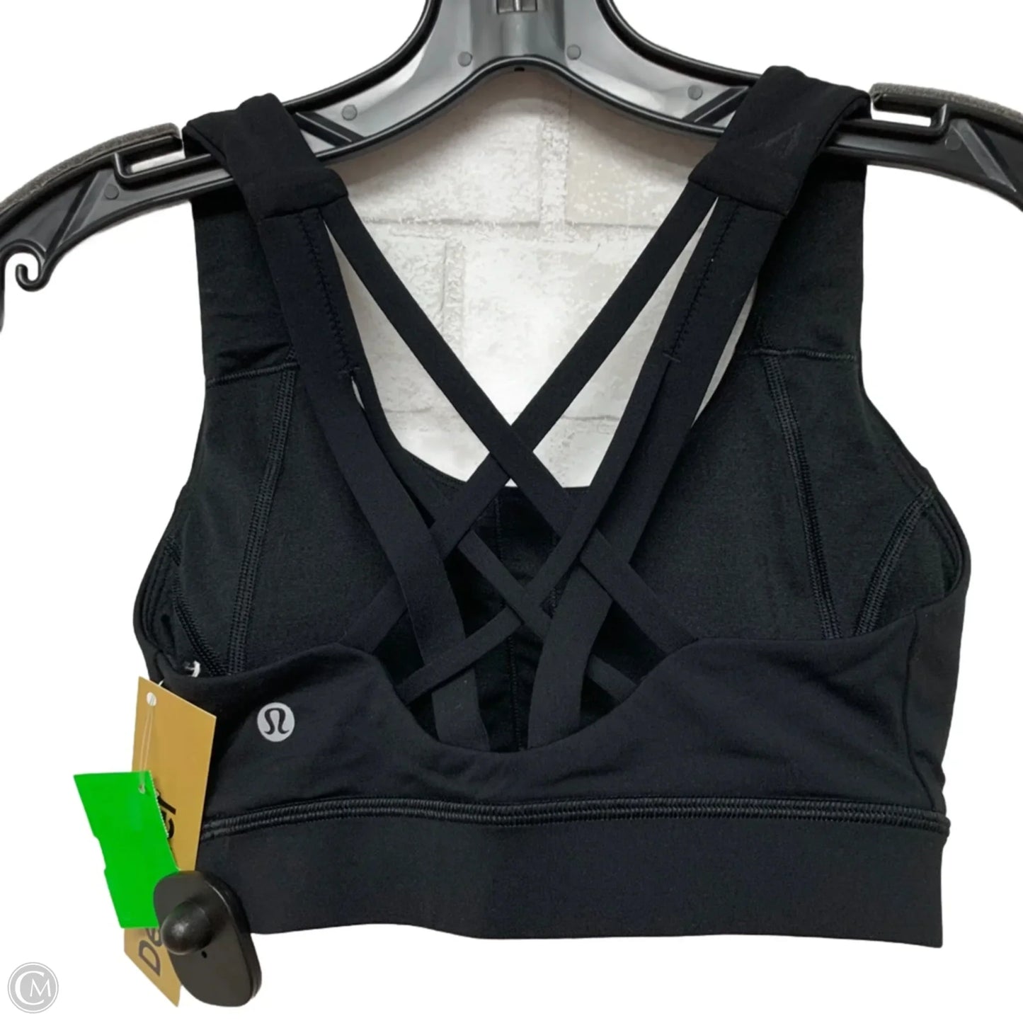 Athletic Bra By Lululemon In Black, Size: Xs