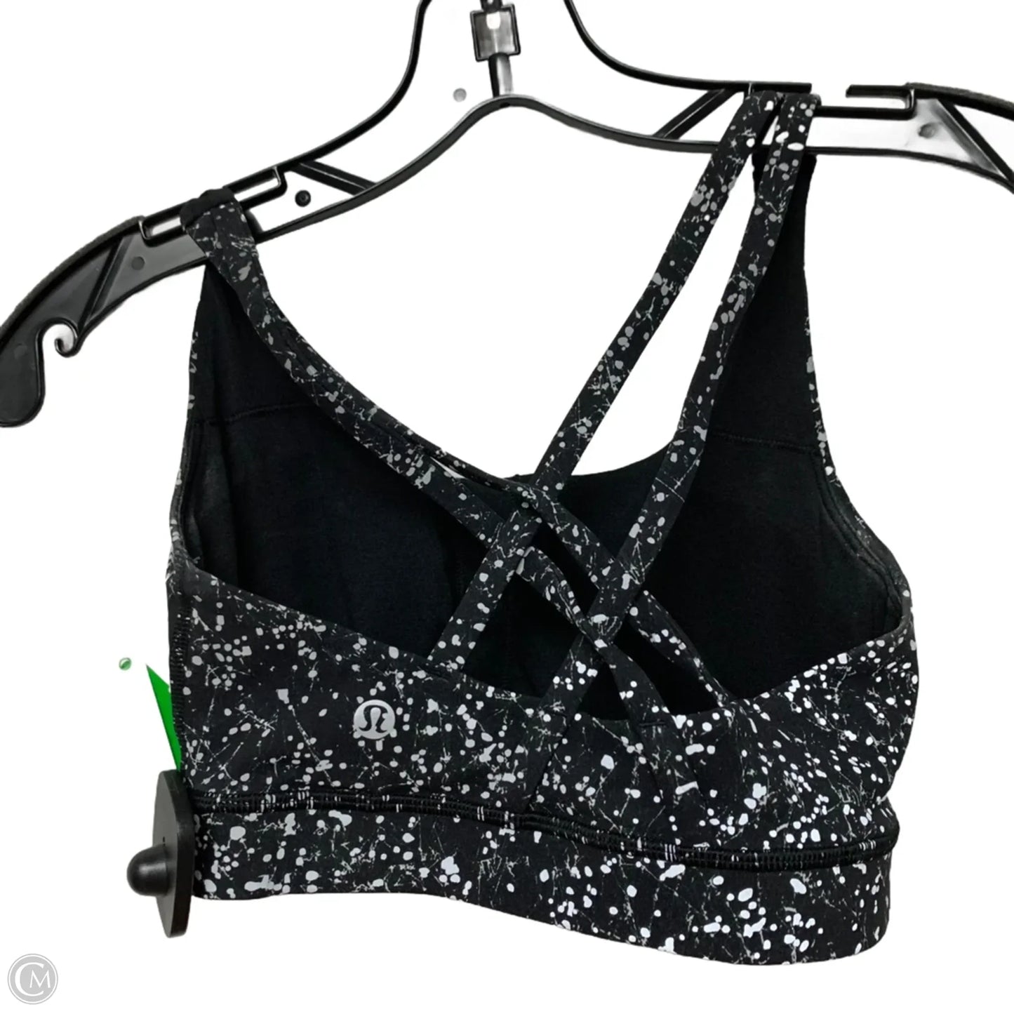 Athletic Bra By Lululemon In Black & White, Size: S