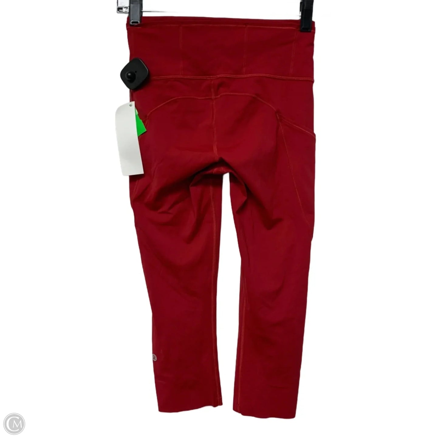 Athletic Leggings Capris By Lululemon In Red, Size: S