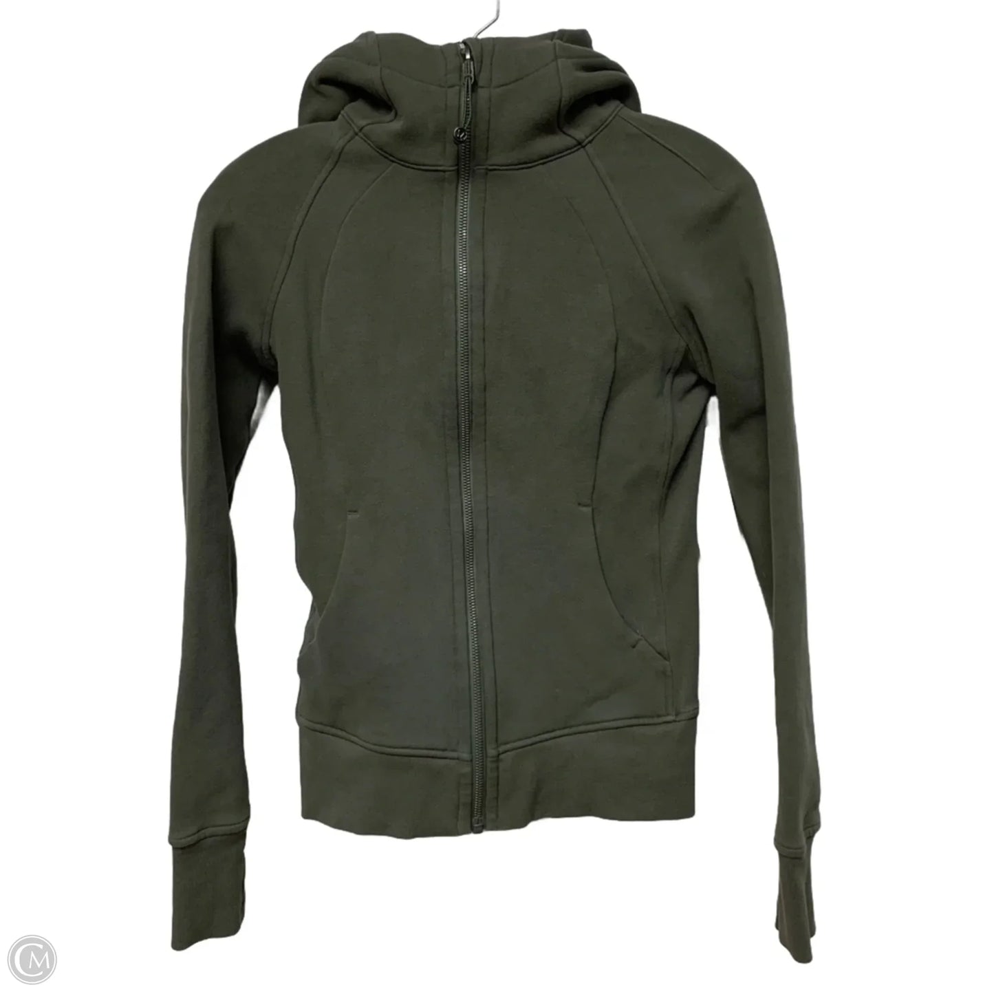 Athletic Jacket By Lululemon In Green, Size: Xs