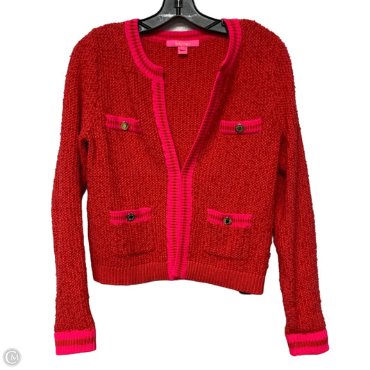Blazer Designer By Lilly Pulitzer In Pink & Red, Size: S