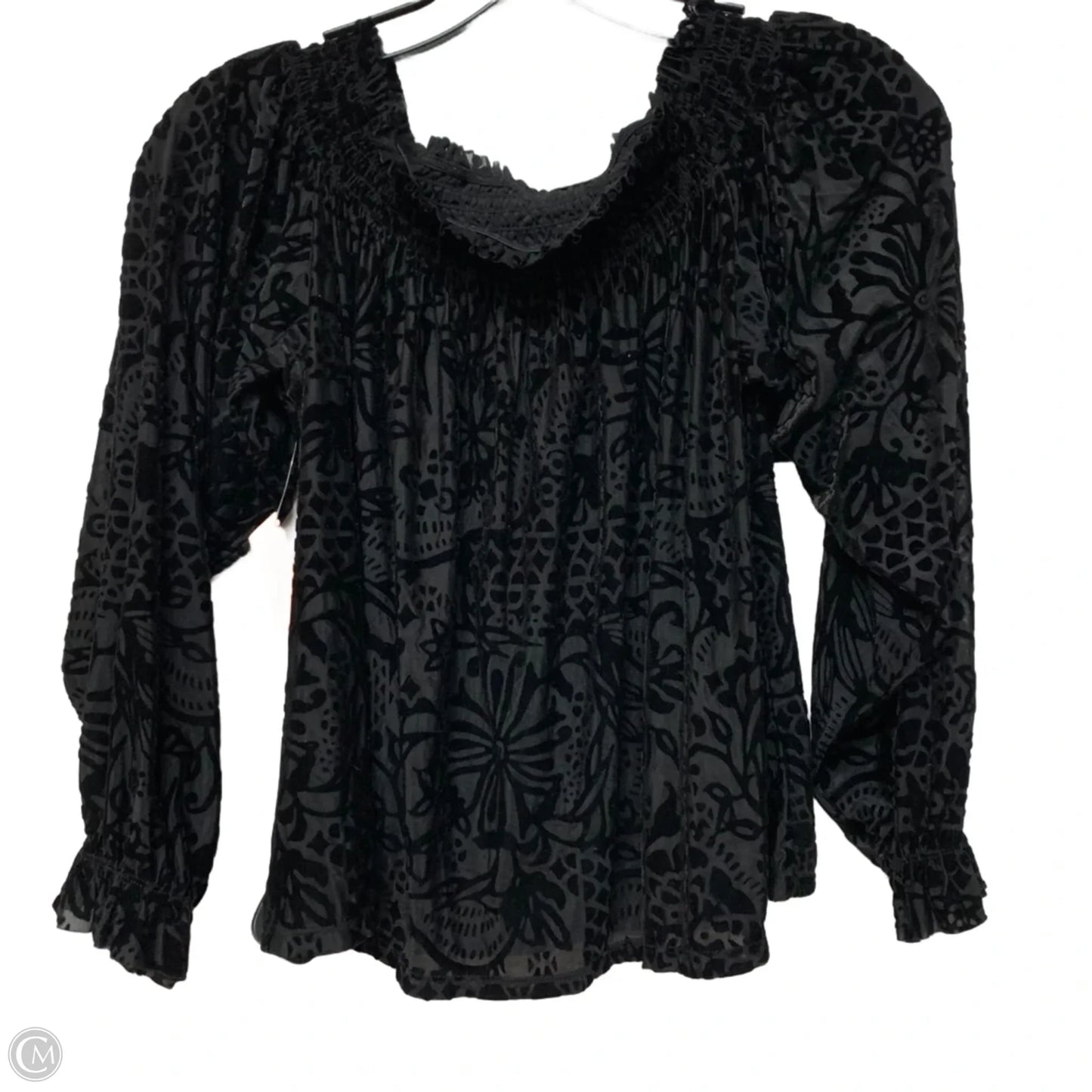 Top Long Sleeve By Free People In Black, Size: Xs