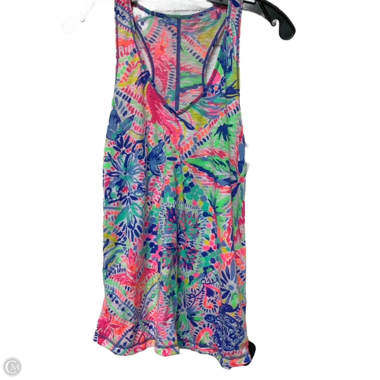 Top Sleeveless Designer By Lilly Pulitzer In Blue & Pink, Size: S