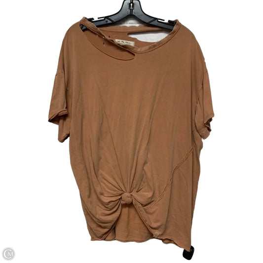 Top Short Sleeve By We The Free In Orange, Size: L