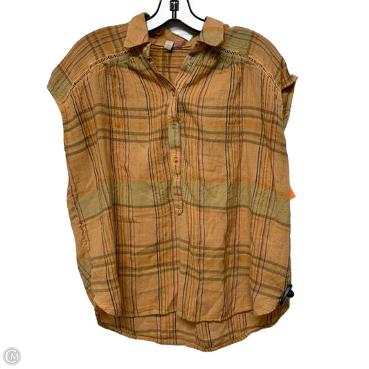 Top Sleeveless By Pilcro In Orange, Size: Xs