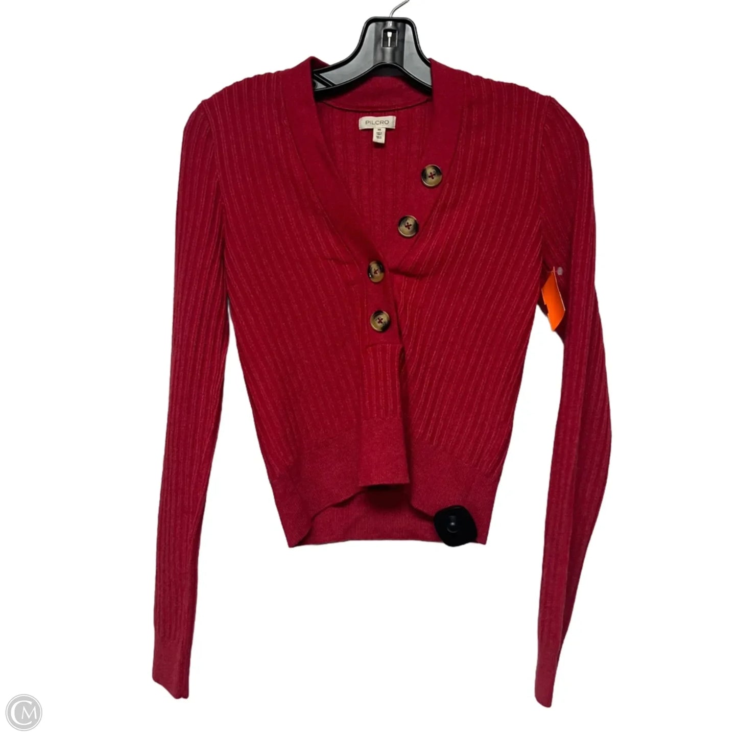 Top Long Sleeve By Pilcro In Red, Size: Xs