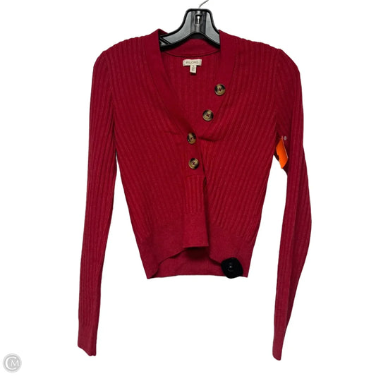 Top Long Sleeve By Pilcro In Red, Size: Xs