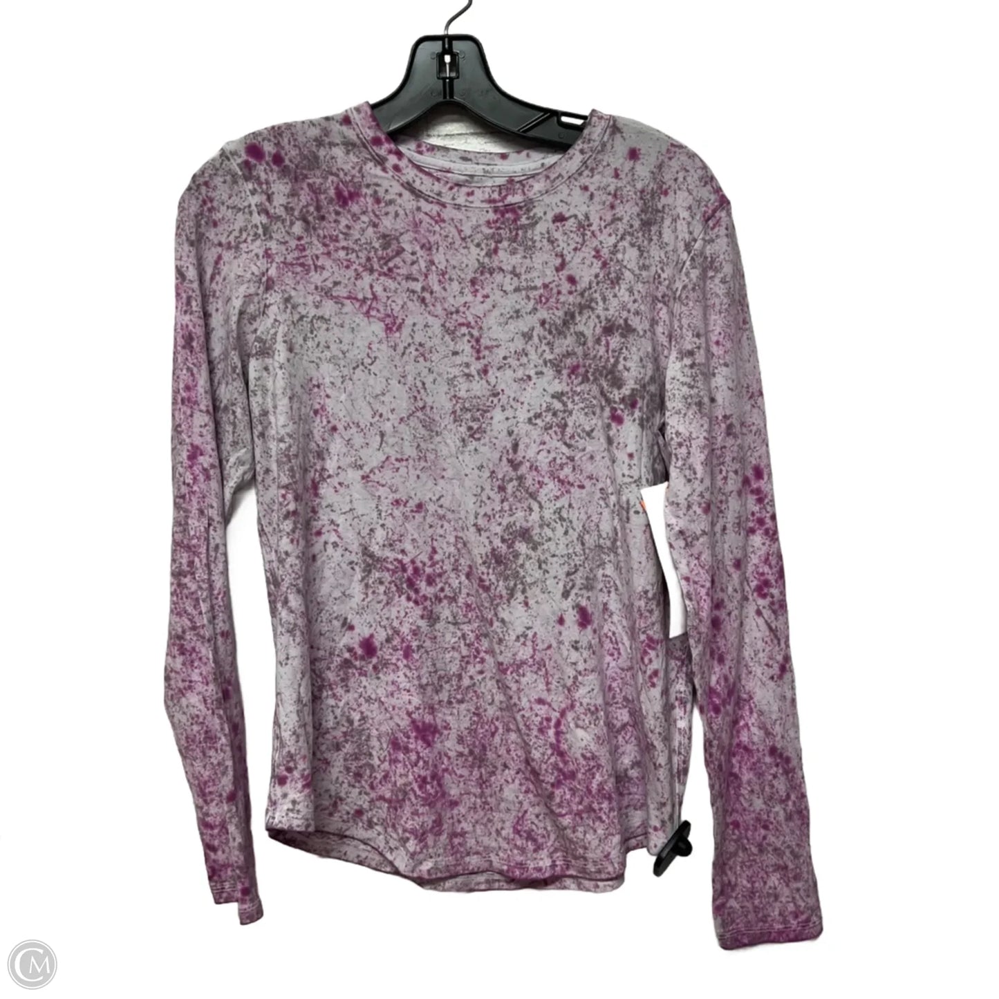 Athletic Top Long Sleeve Crewneck By Lululemon In Purple, Size: S