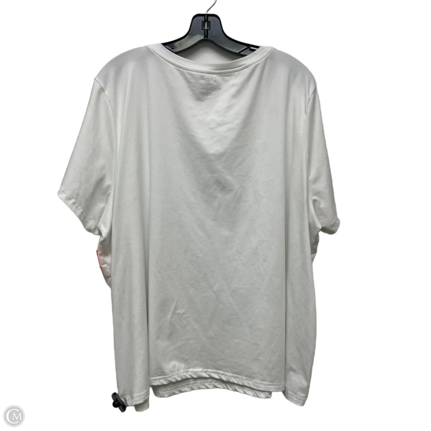 Top Short Sleeve By Shein In White, Size: 4x