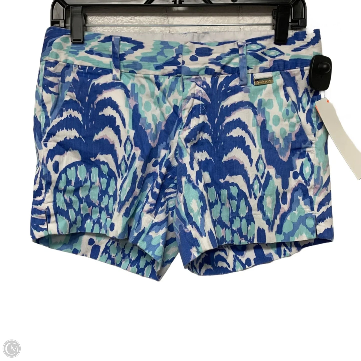 Shorts Designer By Lilly Pulitzer In Blue & White, Size: 2
