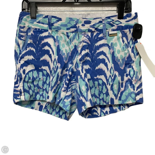 Shorts Designer By Lilly Pulitzer In Blue & White, Size: 2