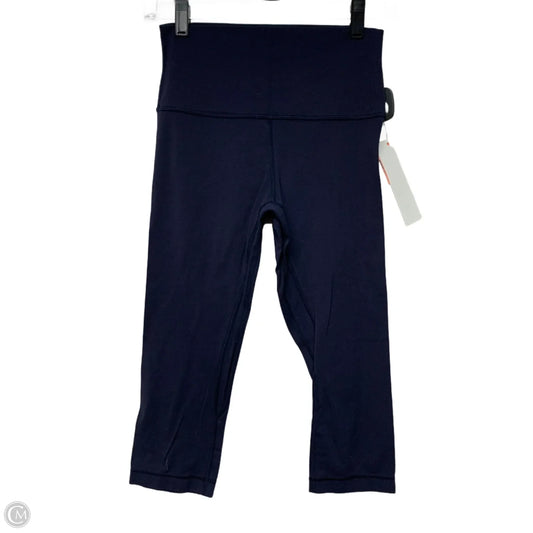 Athletic Leggings Capris By Lululemon In Navy, Size: S