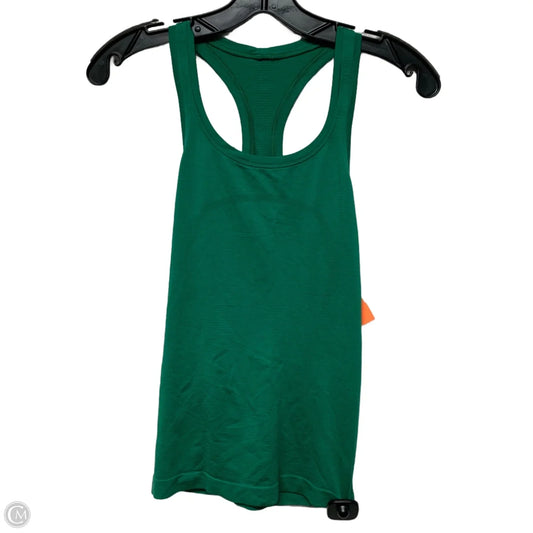 Athletic Tank Top By Lululemon In Green, Size: S