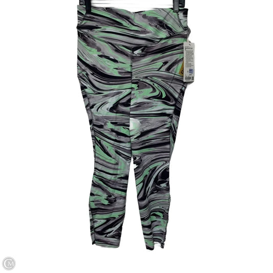 Athletic Leggings By Lululemon In Green & Grey, Size: L