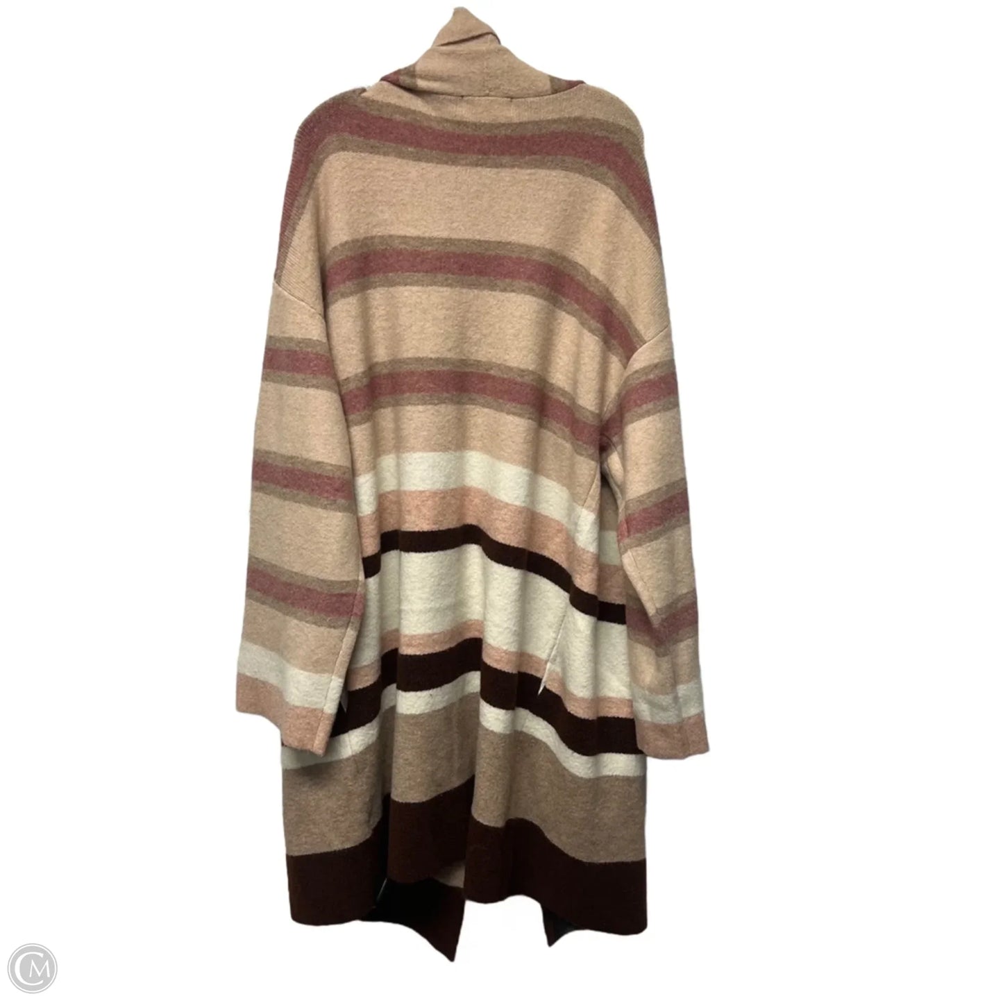 Sweater Cardigan By Anthropologie In Brown & Pink, Size: Osfm
