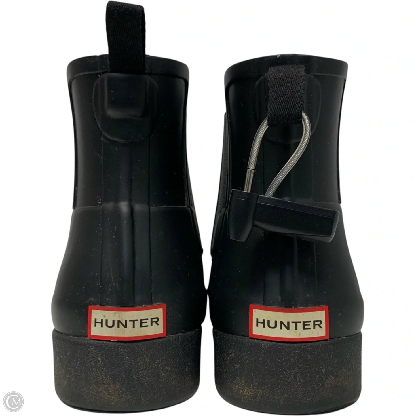 Boots Designer By Hunter In Black, Size: 9