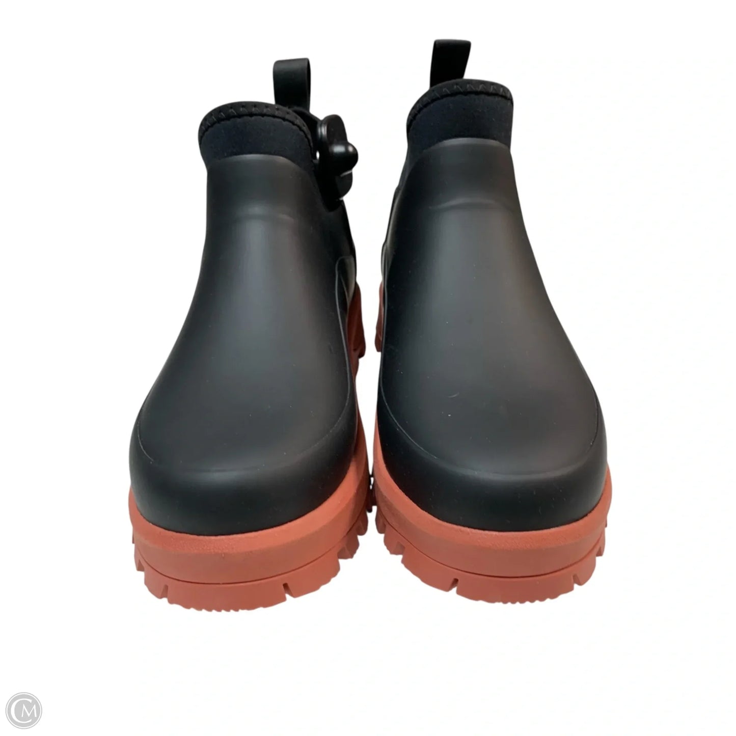 Boots Designer By Hunter In Black & Pink, Size: 7