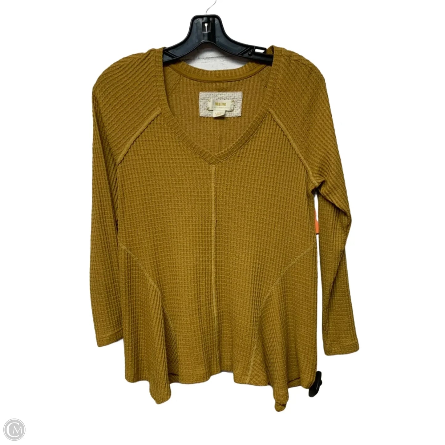 Top Long Sleeve By Maeve In Yellow, Size: Xs