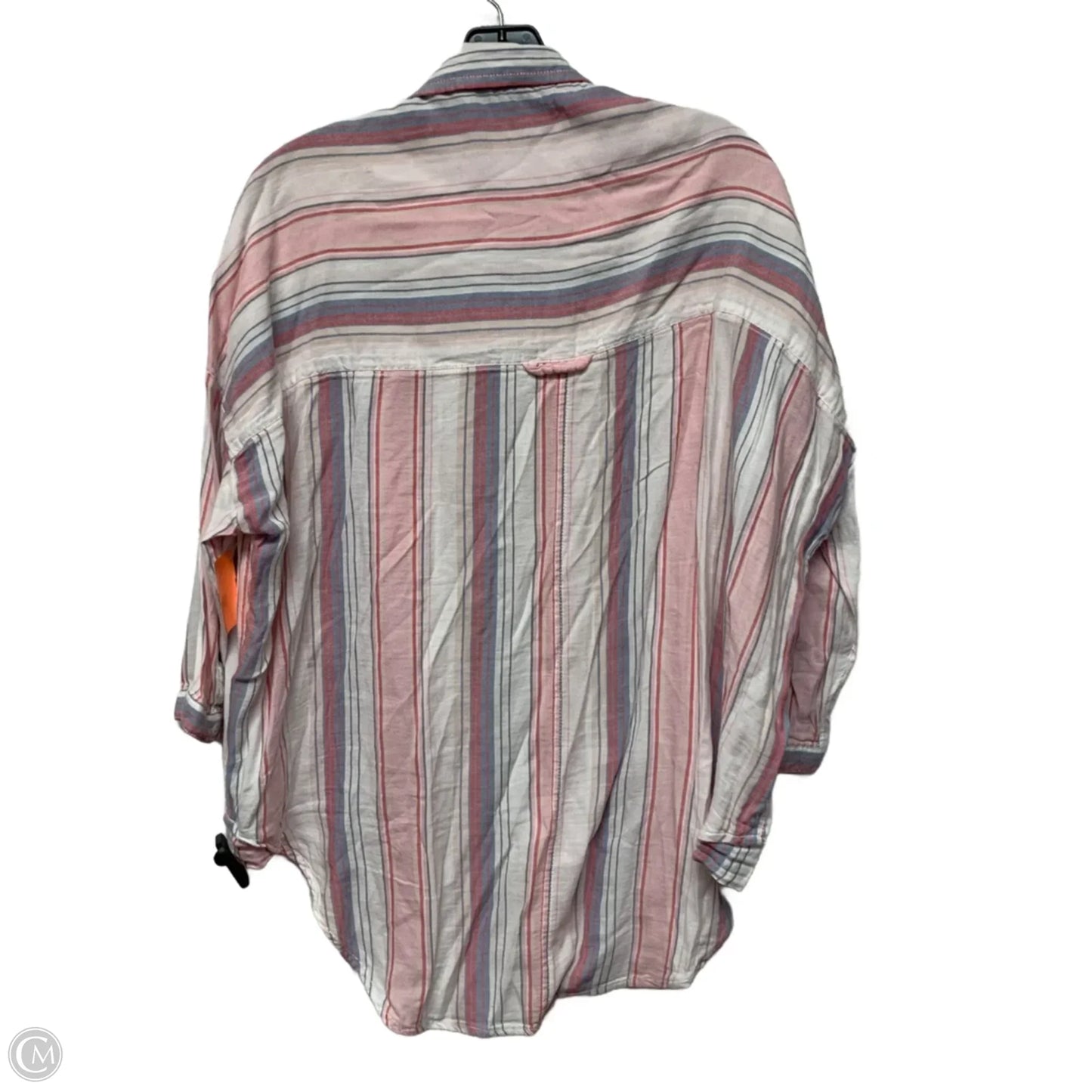 Top Long Sleeve By Pilcro In Pink & White