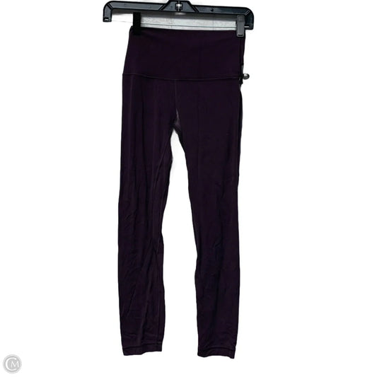 Athletic Leggings By Lululemon In Purple, Size: S