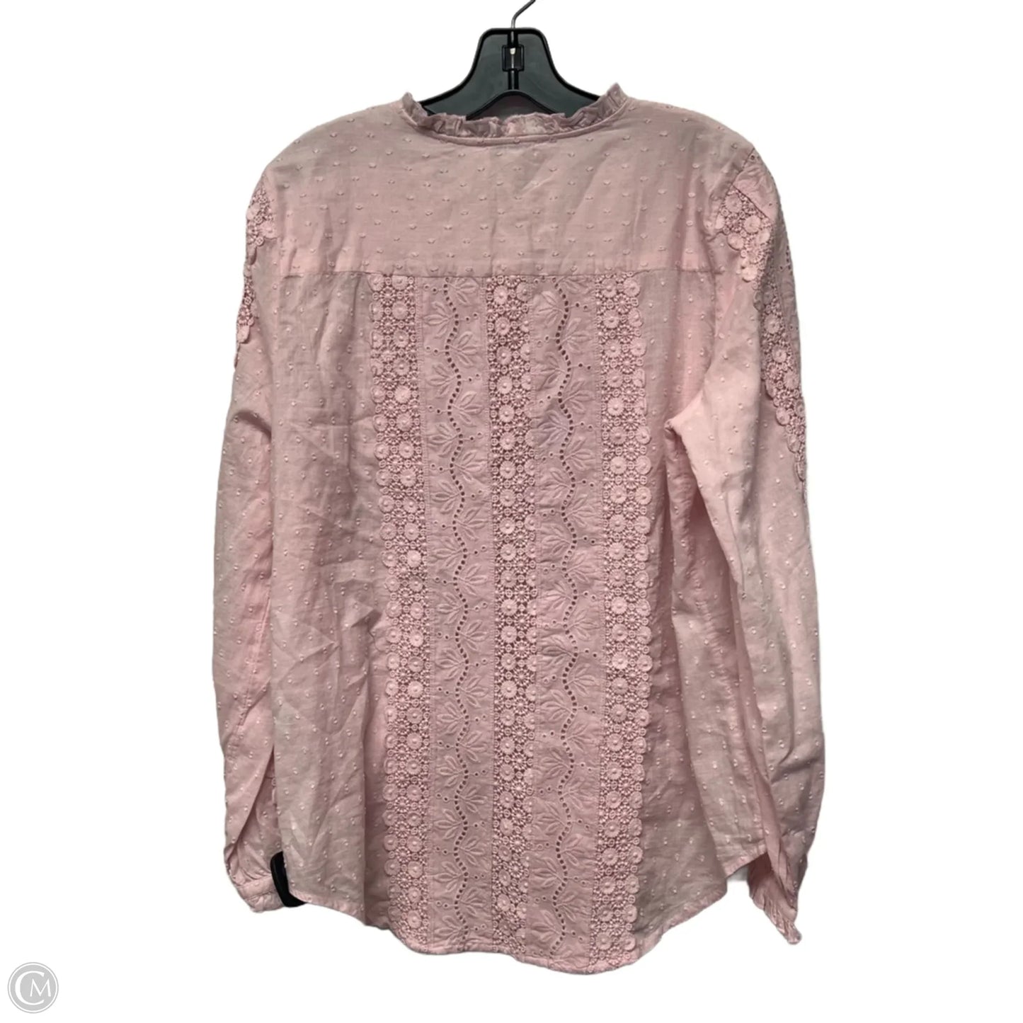 Top Long Sleeve By Sundance In Pink, Size: L