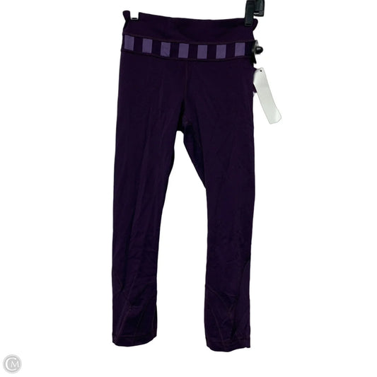 Athletic Leggings By Lululemon In Purple, Size: Xs