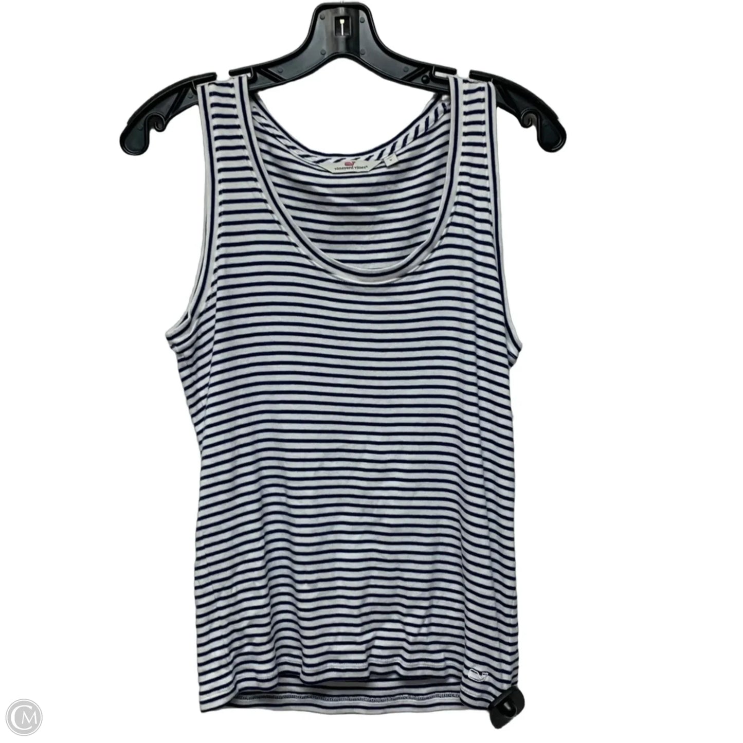 Top Sleeveless By Vineyard Vines In Striped Pattern, Size: S