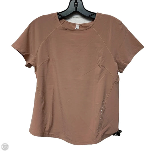 Athletic Top Short Sleeve By Lululemon In Pink, Size: S