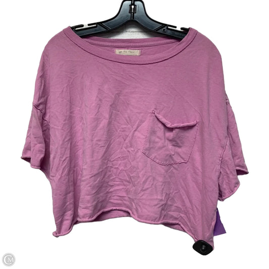 Top Short Sleeve Basic By We The Free In Pink, Size: L