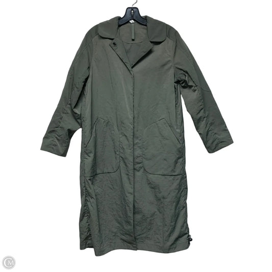 Coat Trench Coat By Lululemon In Green, Size: Xs