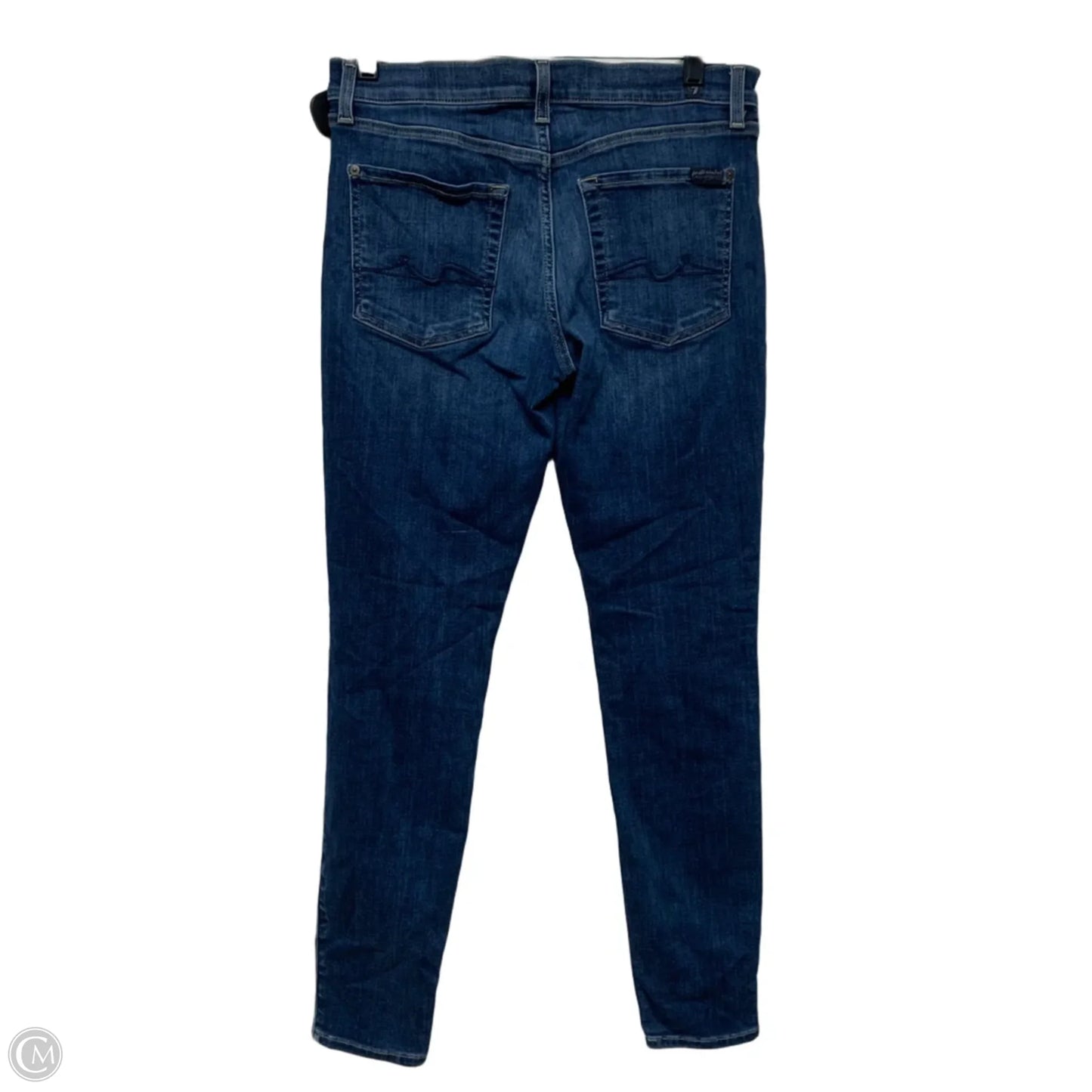 Jeans Jeggings By 7 For All Mankind In Blue Denim, Size: 12