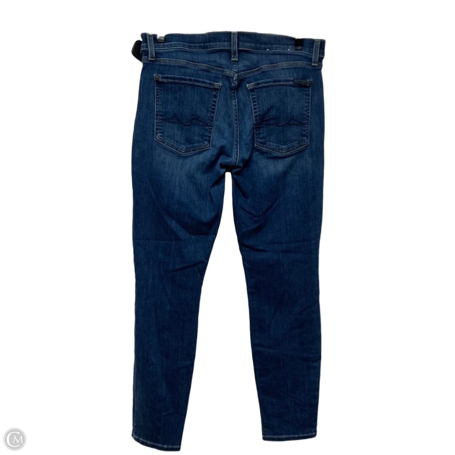 Jeans Jeggings By 7 For All Mankind In Blue Denim, Size: 12