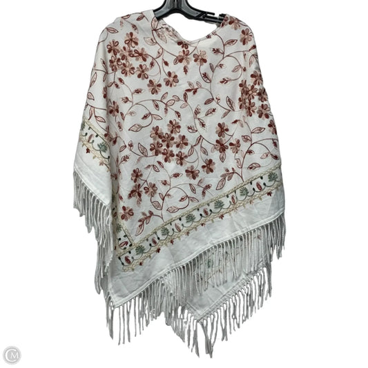 Poncho By Rachel Zoe In White, Size: Osfm