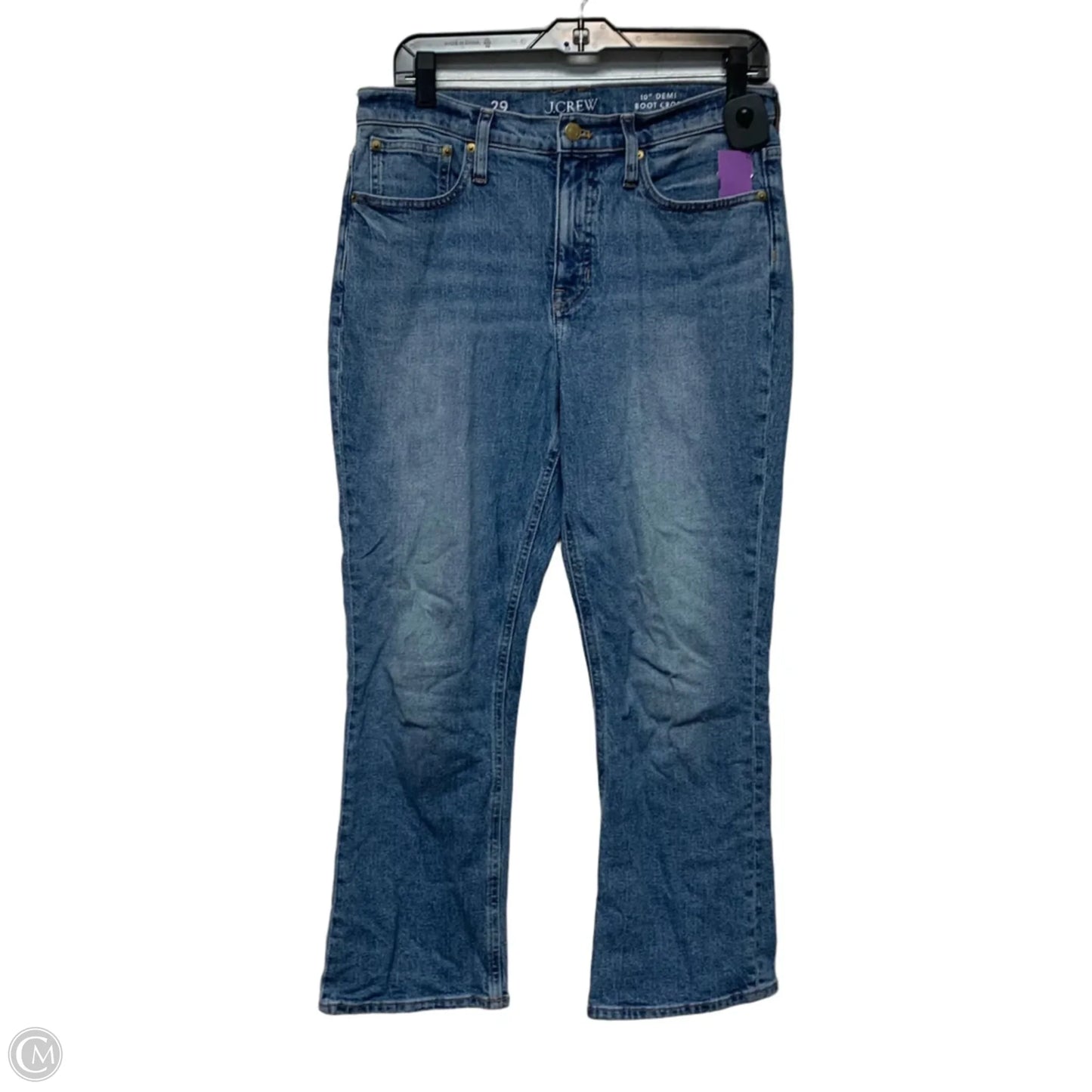 Jeans Cropped By J. Crew In Blue Denim, Size: 8