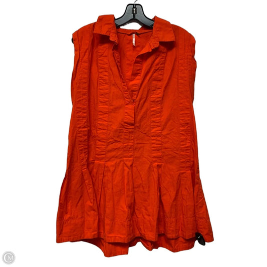 Tunic Sleeveless By Free People In Orange, Size: L