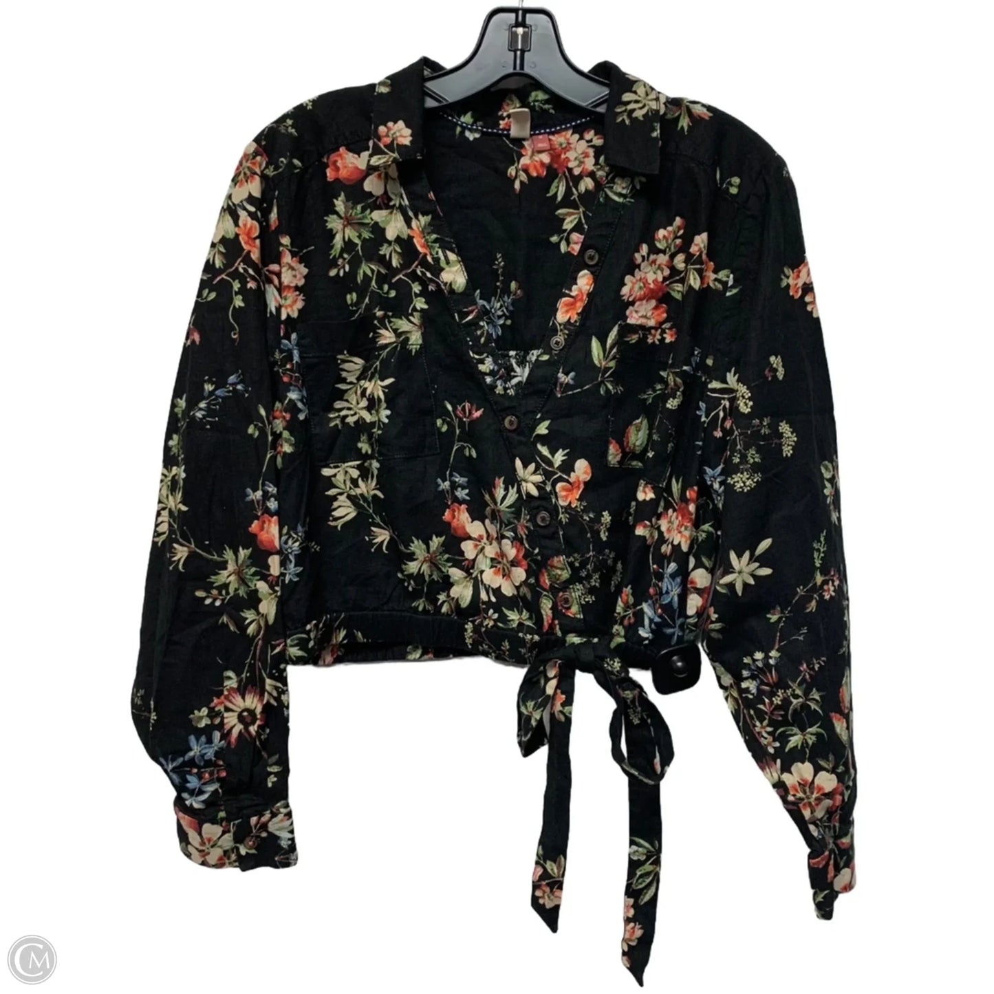 Top Long Sleeve By Pilcro In Black, Size: M