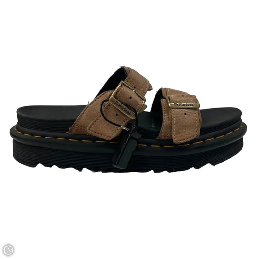 Sandals Designer By Dr Martens In Black & Tan, Size: 7