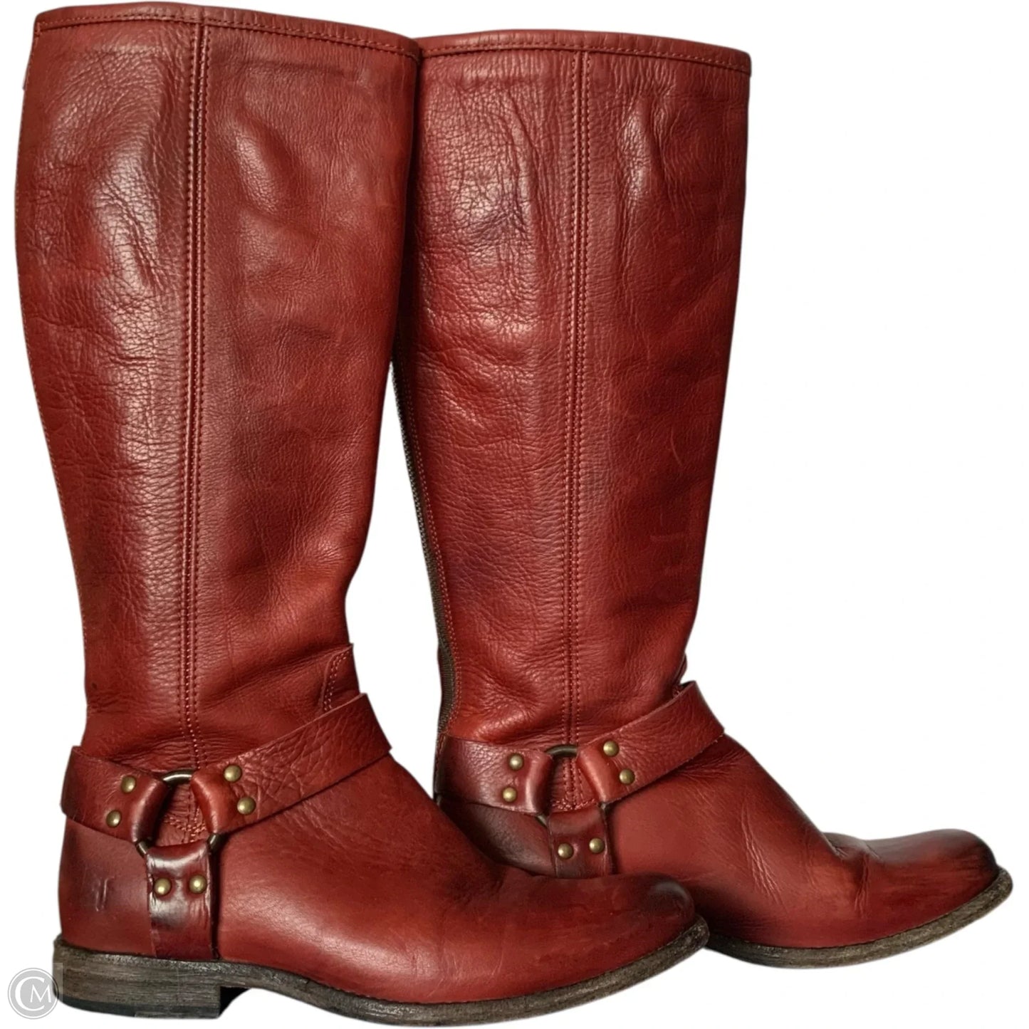 Boots Designer By Frye In Red, Size: 9