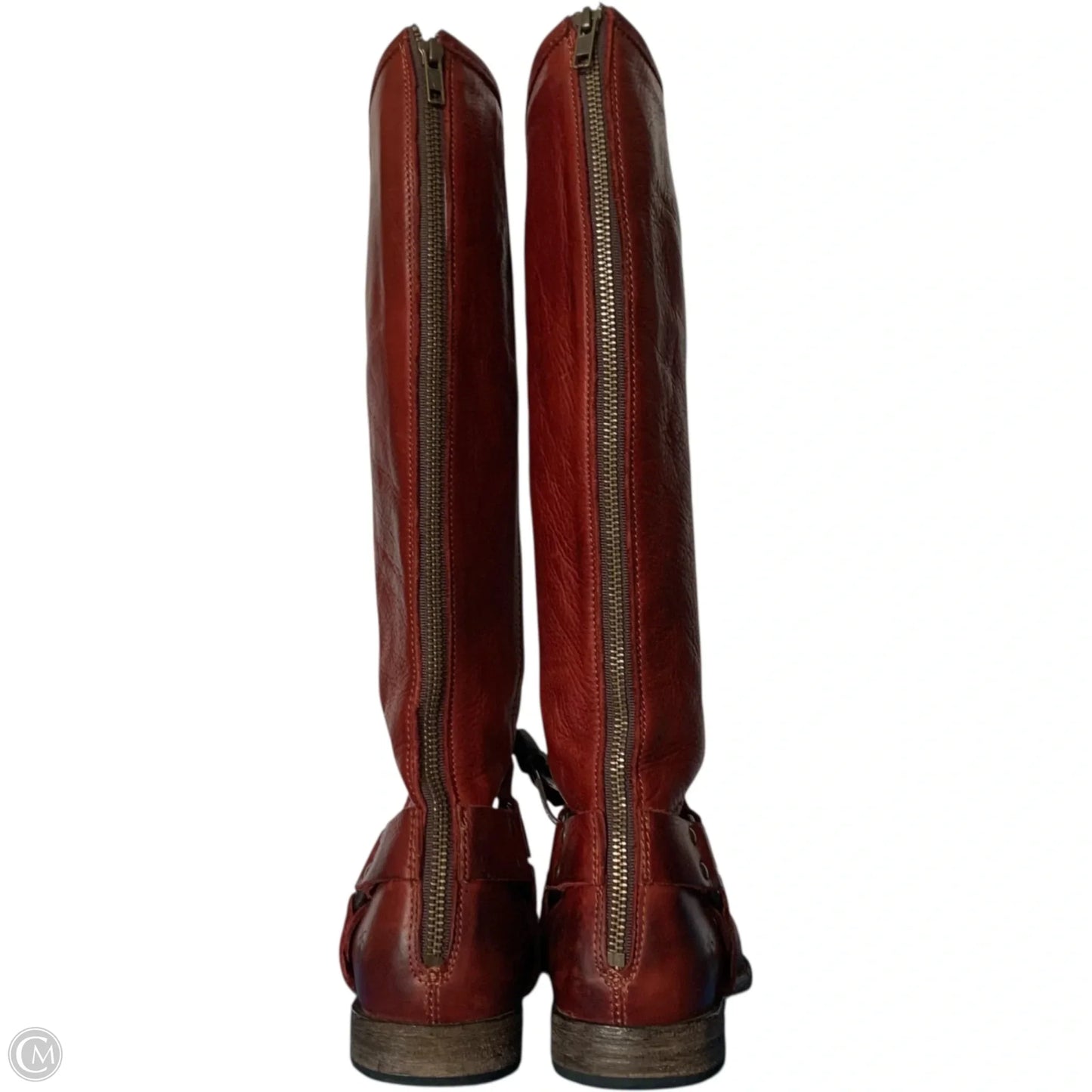 Boots Designer By Frye In Red, Size: 9