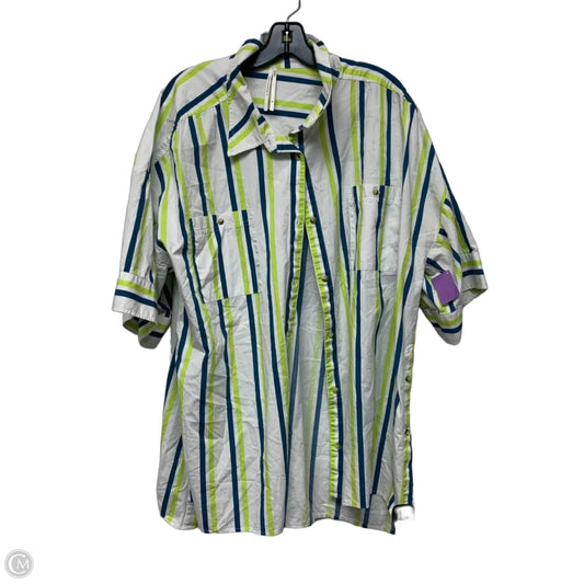 Tunic Short Sleeve By Anthropologie In Striped Pattern, Size: Xl