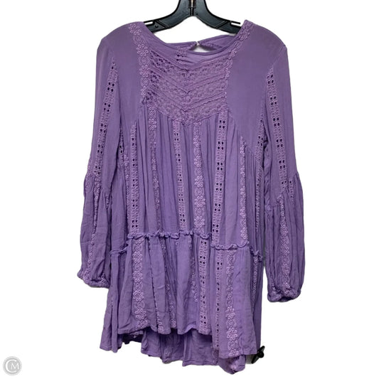 Dress Casual Short By Free People In Purple, Size: Xs
