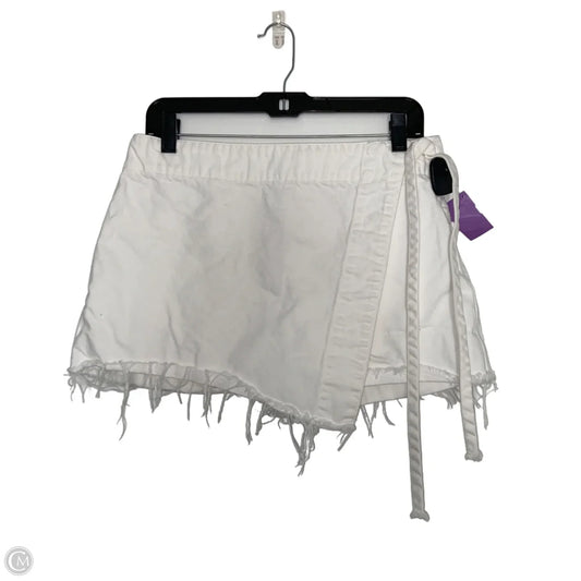 Skort By We The Free In White Denim, Size: M