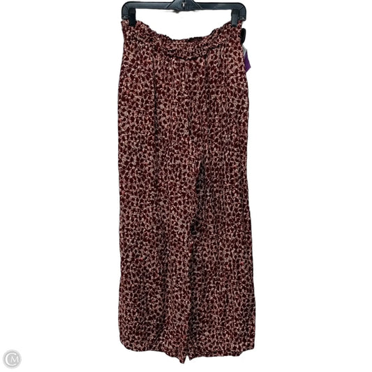 Pants Wide Leg By Anthropologie In Red, Size: M