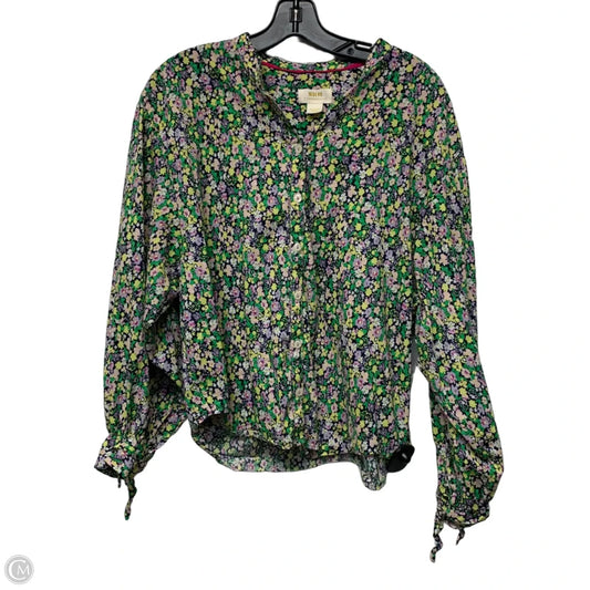 Top Long Sleeve By Maeve In Floral Print, Size: M