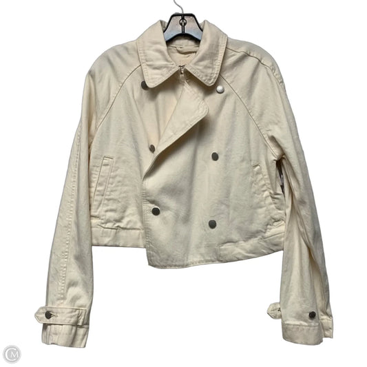 Jacket Denim By Universal Thread In Cream Denim, Size: Xs