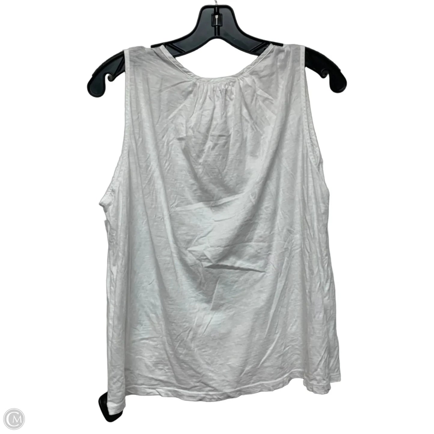 Top Sleeveless By Loft In White, Size: M