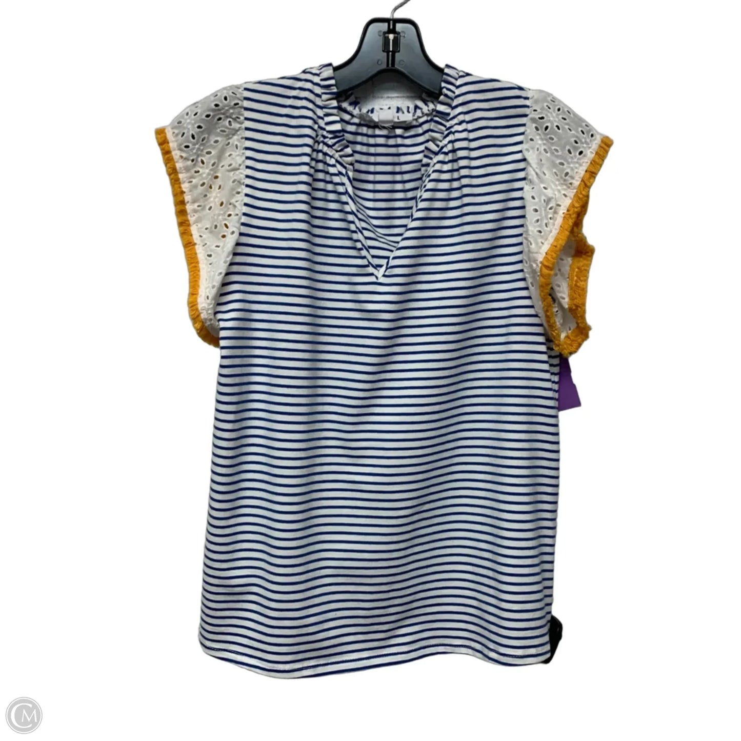 Top Short Sleeve By Thml In Striped Pattern, Size: Xs