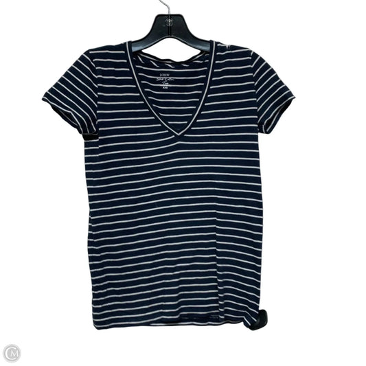 Top Short Sleeve By J. Crew In Striped Pattern, Size: Xxs