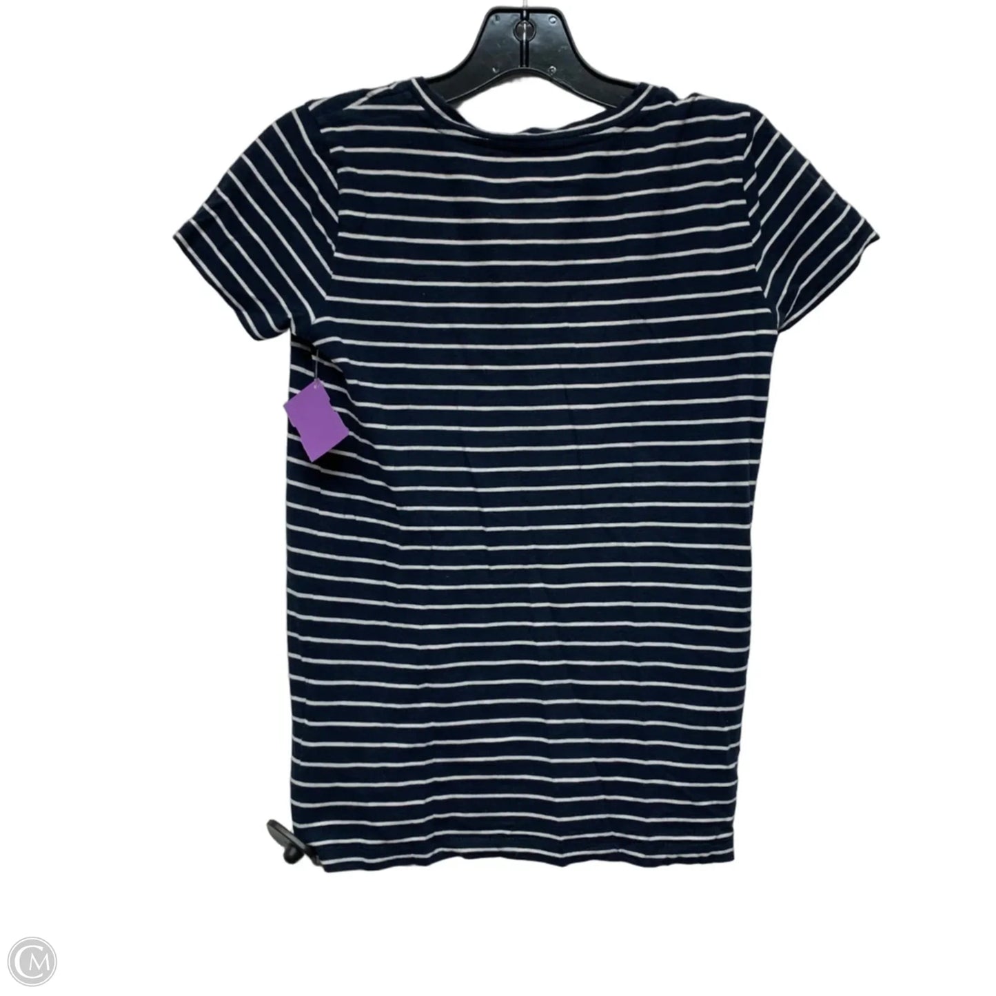 Top Short Sleeve By J. Crew In Striped Pattern, Size: Xxs